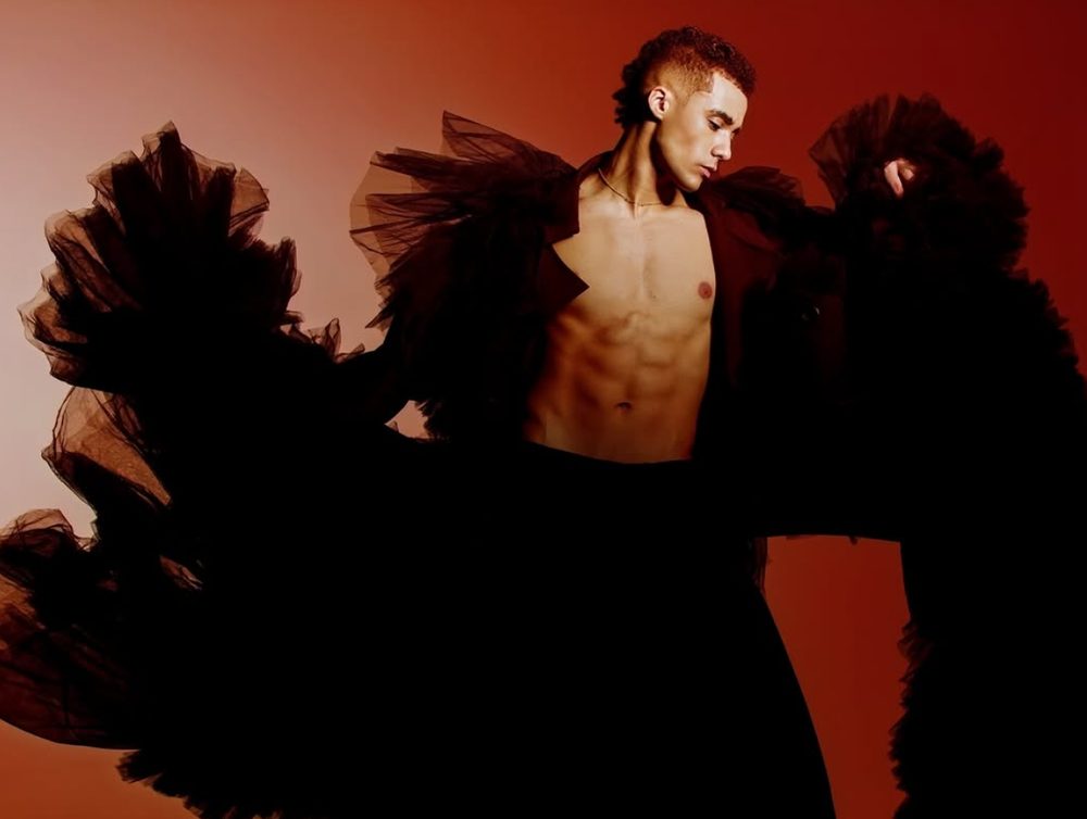 Crimson tulle editorial